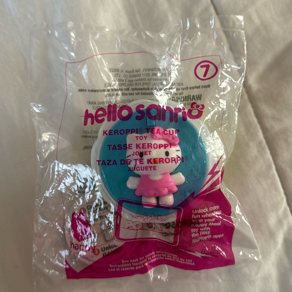 2017 McDonald's Happy Meal Hello Kitty Sanrio Keroppi Tea Cup #7